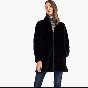 J crew Zip-up plush fleece coat